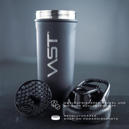 Smartshake® Stainless Steel Shaker - VAST BLACK EDITION 900ml